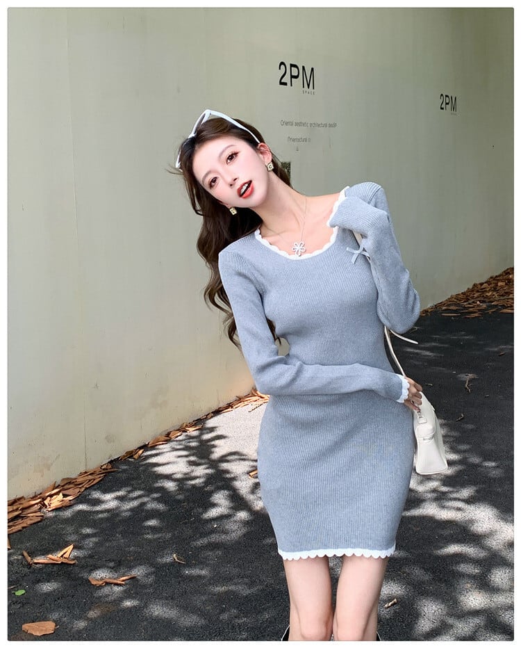 【dress】ニットワンピース　M25391