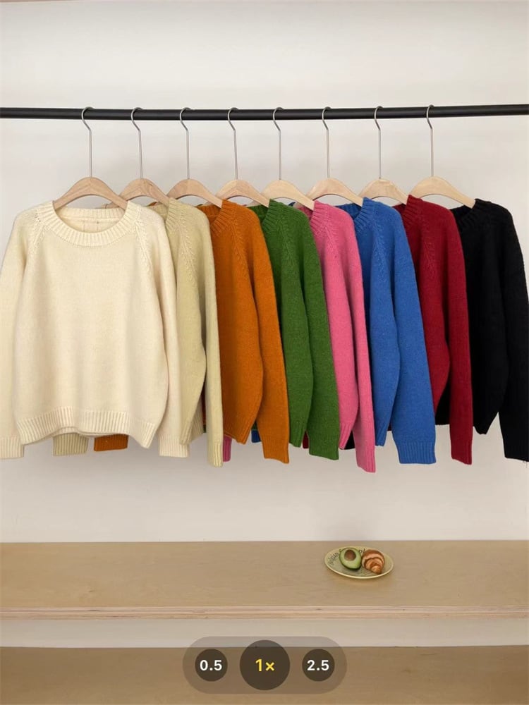【tops】無地ニットセーター　M27252