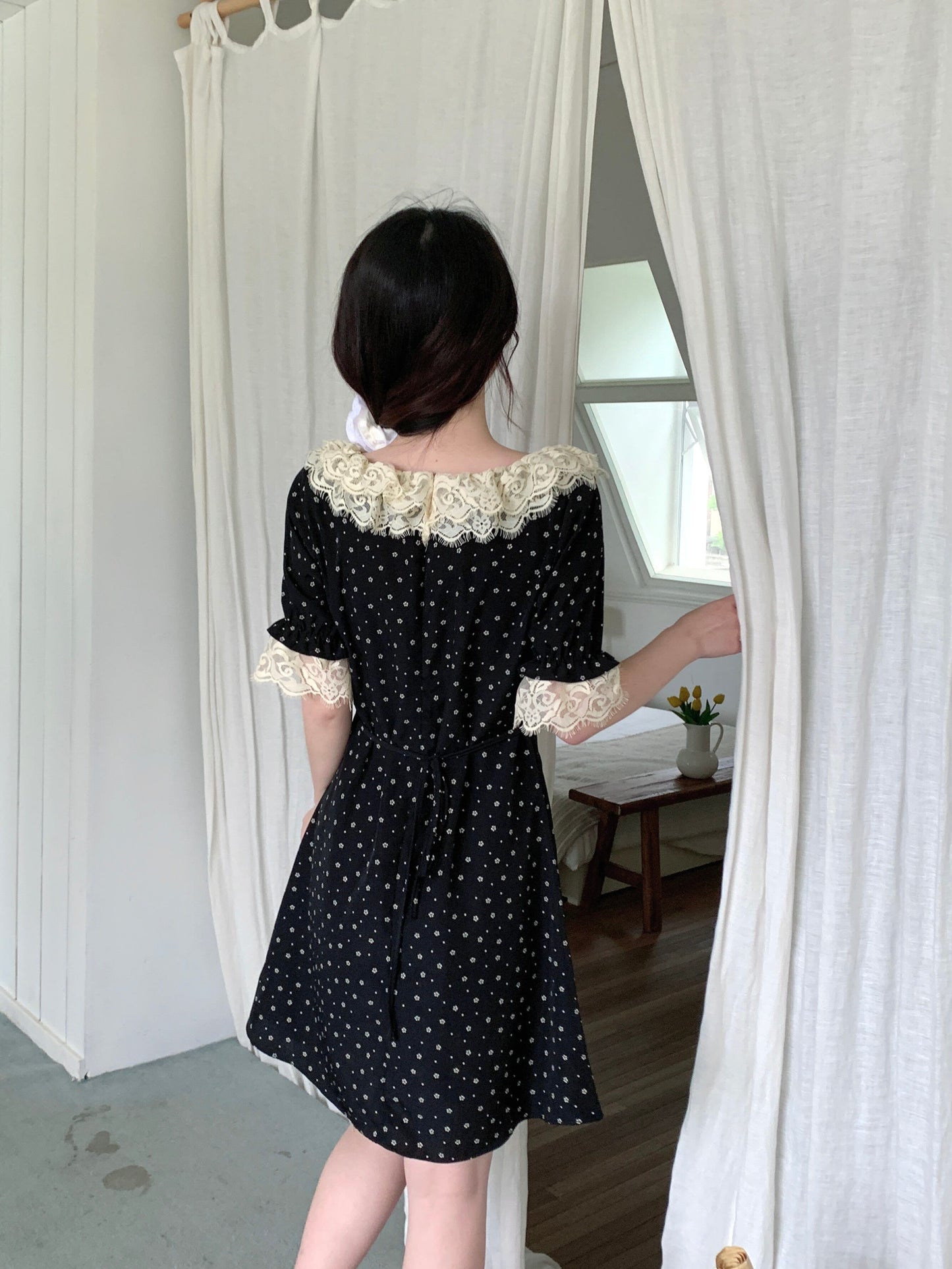 【dress】ドット柄大きいサイズワンピース G20988