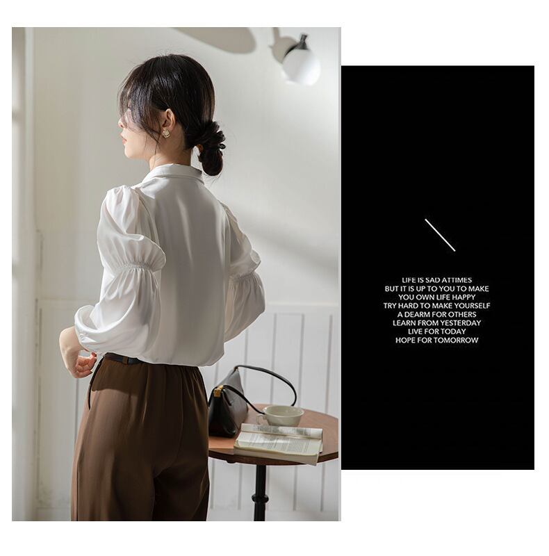 【tops】ランタンスリーブ ブラウスG20471