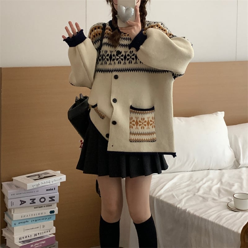 【outer】ニットカーデ　M25997