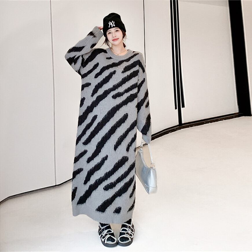 【dress】ロングニットワンピース　M18580