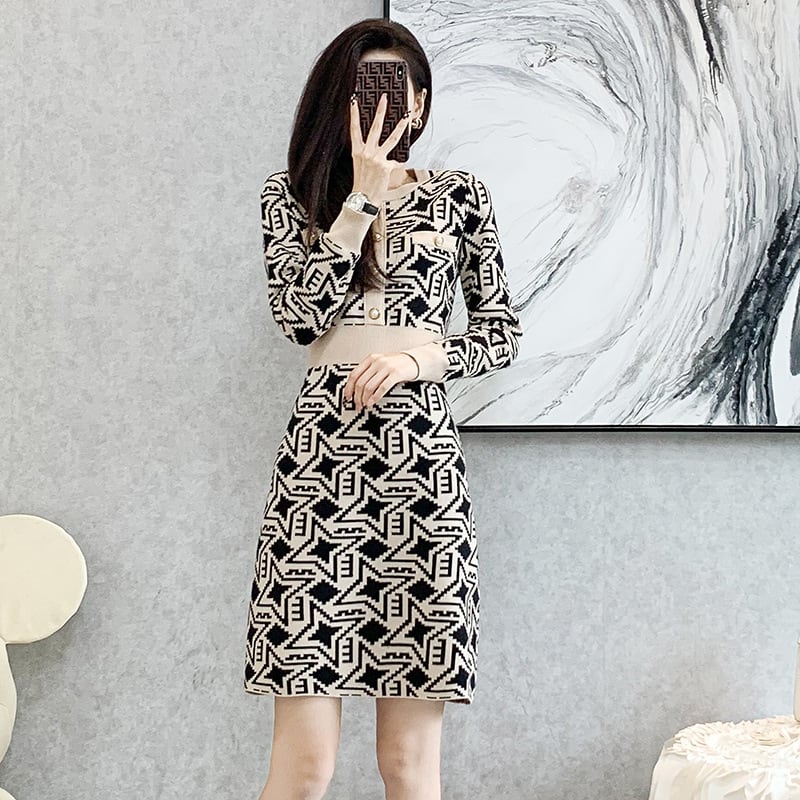 【dress】ニットワンピース　M25508