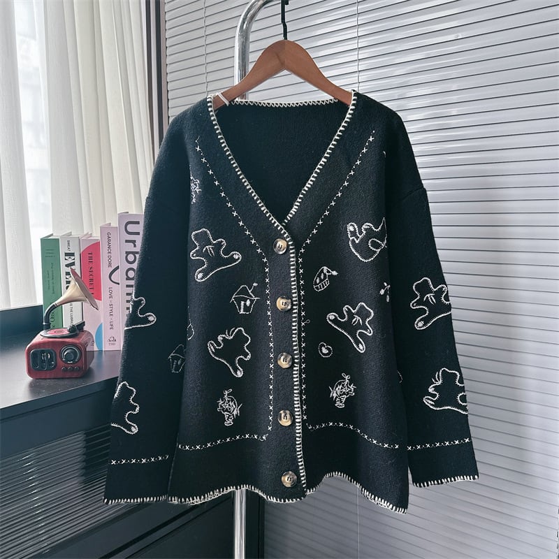 【outer】くまちゃんニットカーデ　M26102