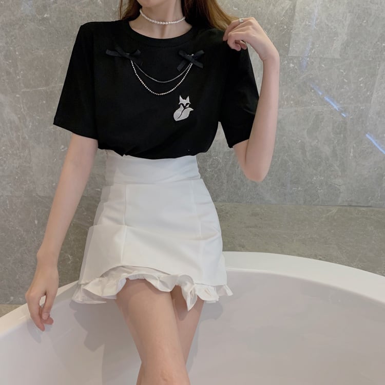 【bottoms】夏INS風Aライン合わせやすいボディラインショート丈スカートF0269