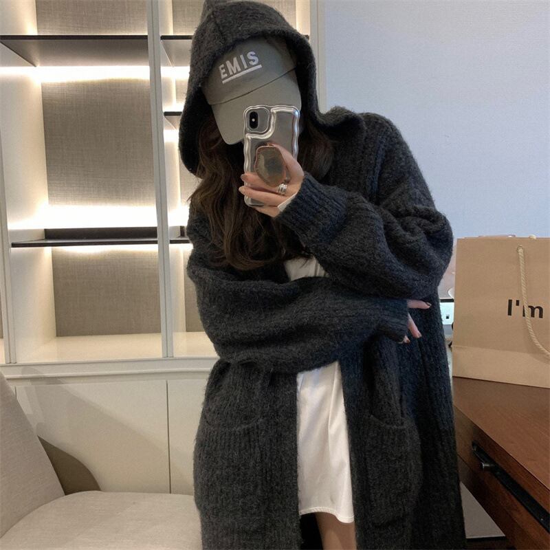 【outer】ロング丈ニットカーデ　M27074