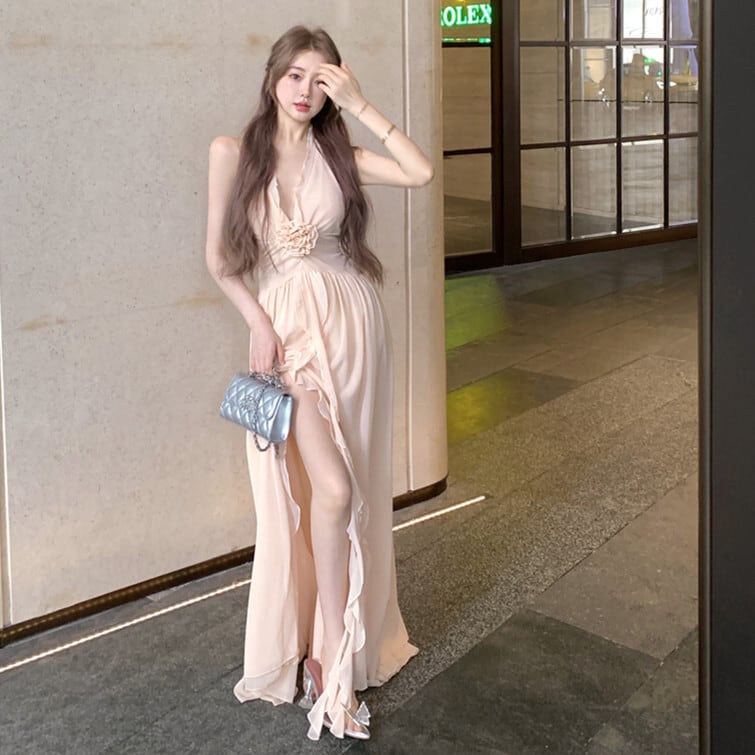 【dress】ホルターネックワンピース　M24518