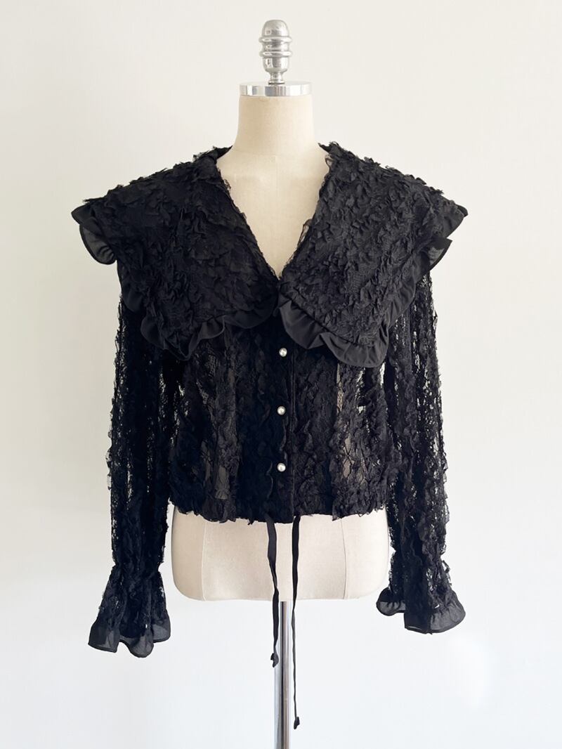 【tops】レースブラウス　M29580