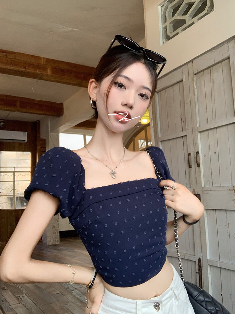 【tops】ボートネックTシャツ　M25171