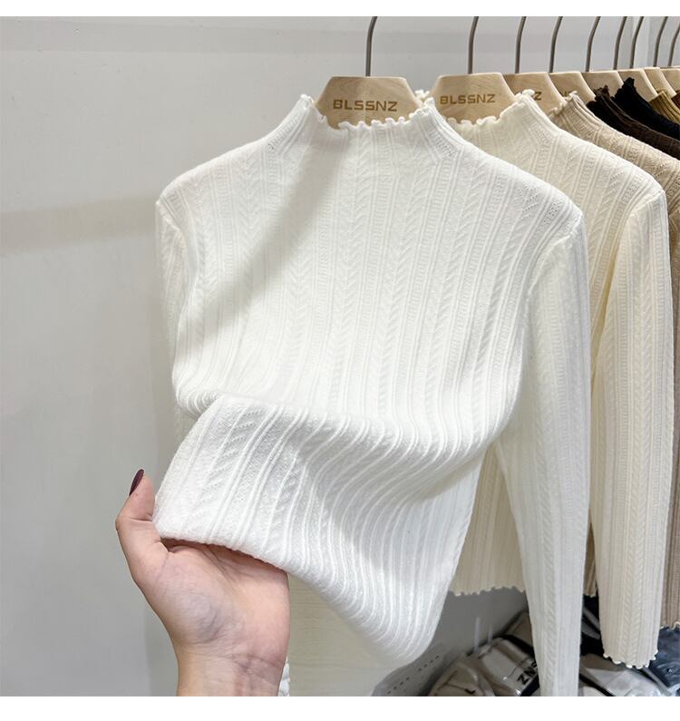 【tops】フリルニットトップス　M18673