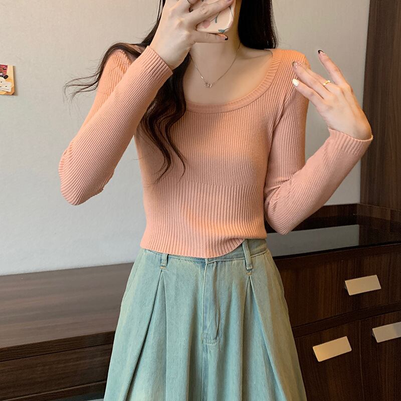 【tops】ニットトップス　M18835