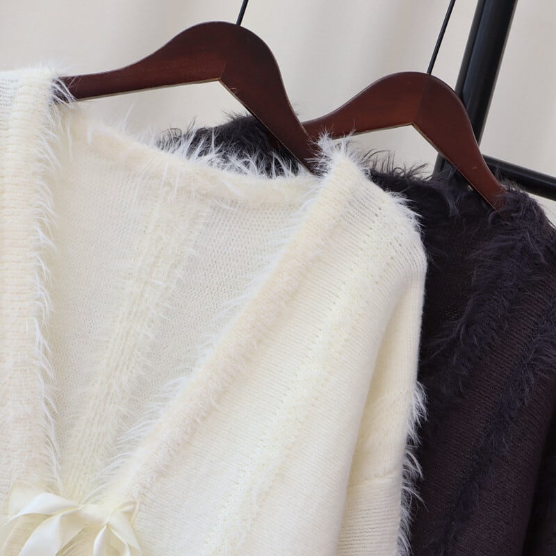 【outer】Vネックニットカーデ　M27034