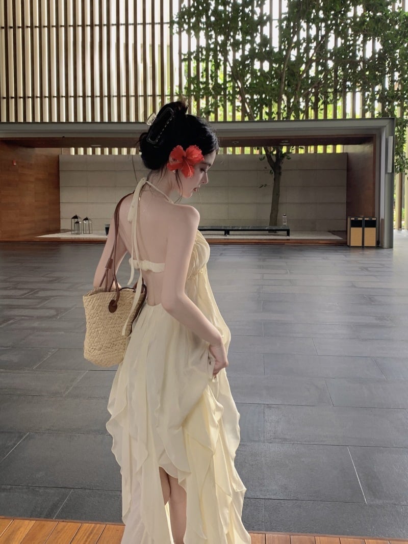 【dress】バックレスワンピース　M25007