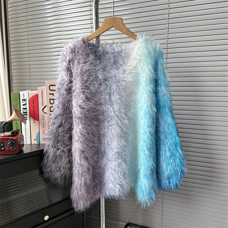 【tops】フェザーグラデーションニットトップス　N2080