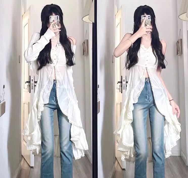 【dress】フリルキャミワンピースG20384