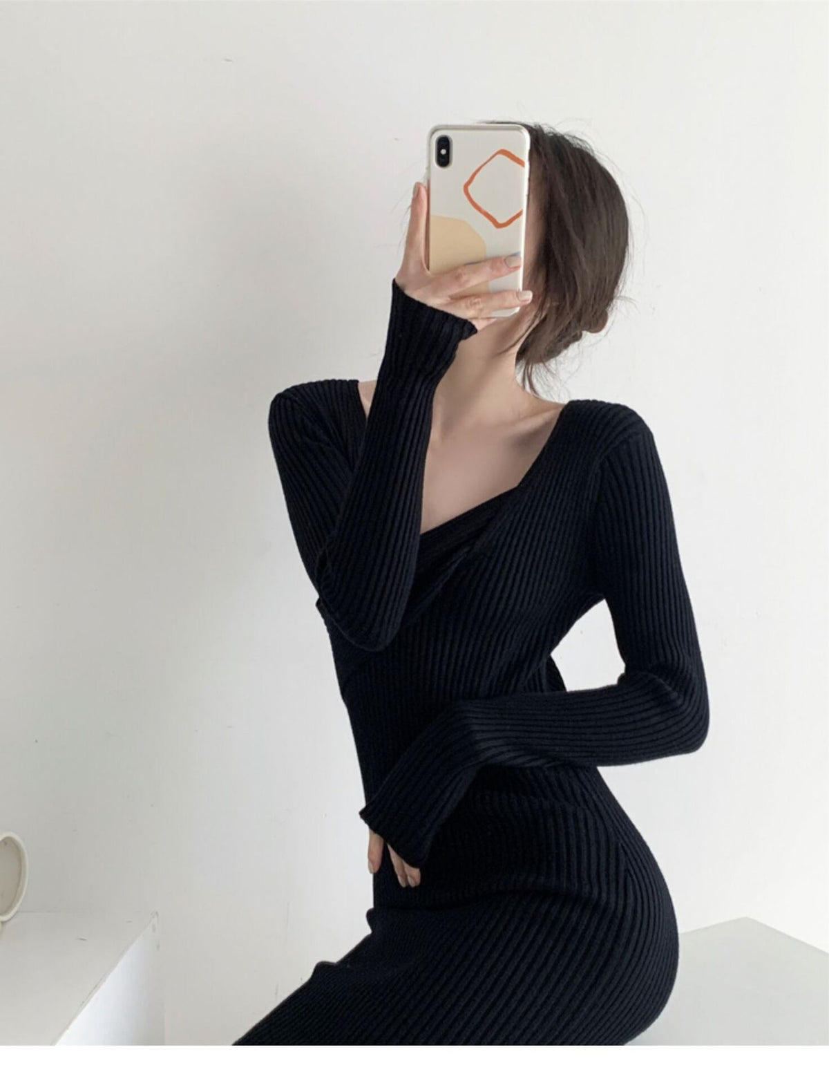 【dress】ニットワンピース　M19036