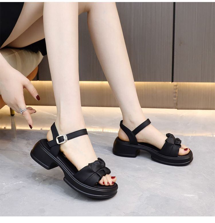 【Shoes】チャンキーヒールサンダル　M30233