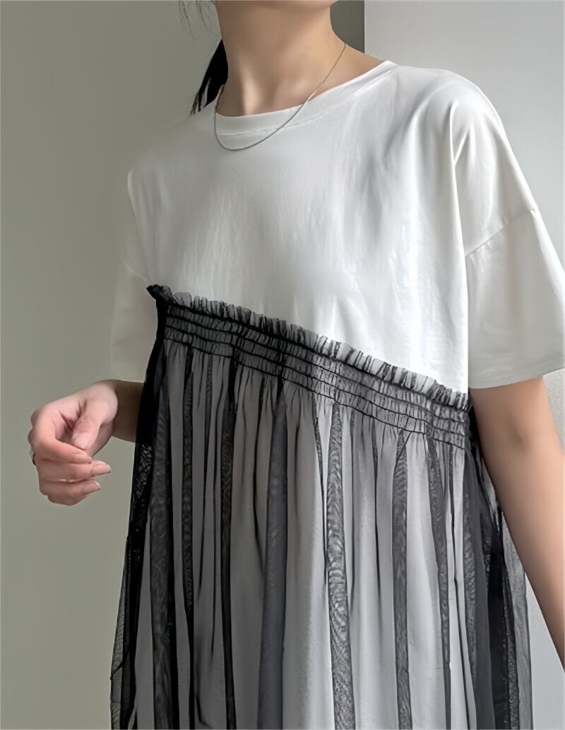 【tops】メッシュ切り替えTシャツG20304