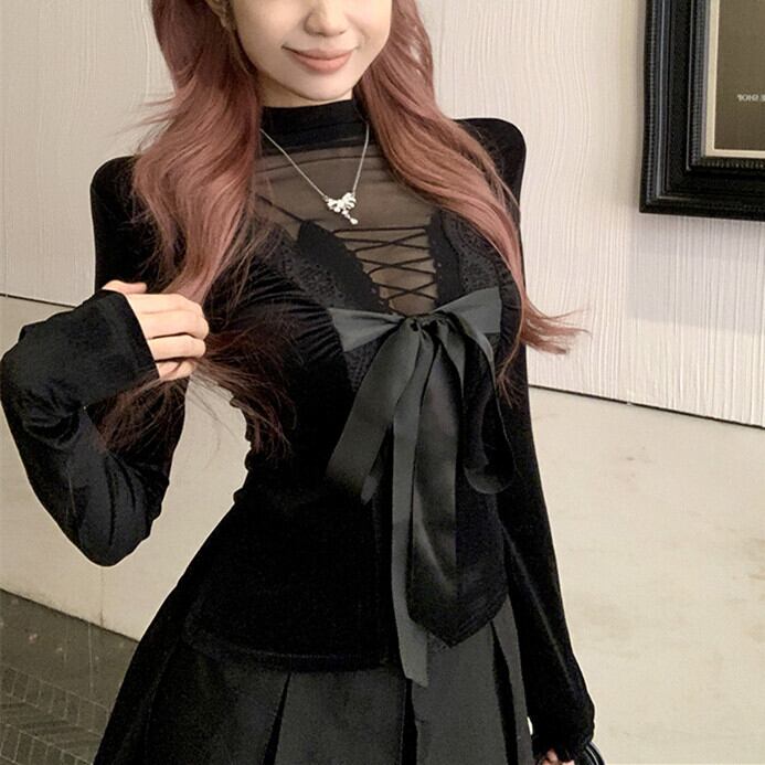 【tops】チュールドッキングトップス　M29439
