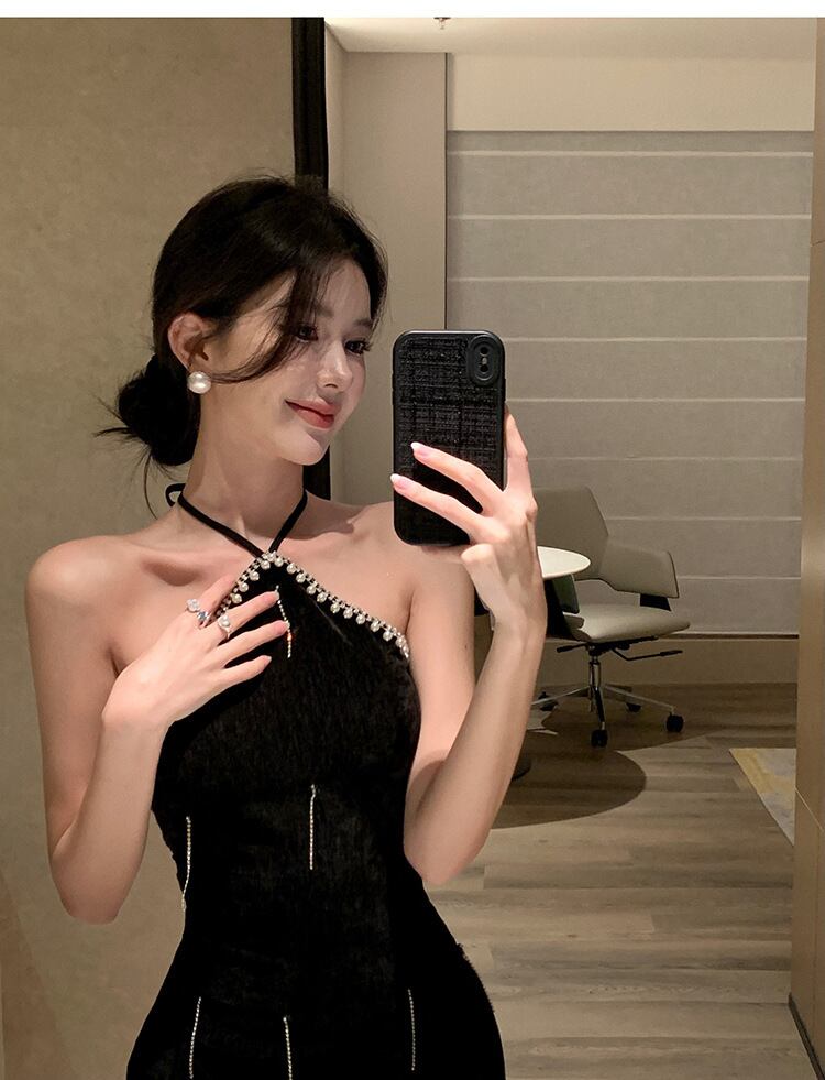 【dress】ビーズホルターネックワンピース G21262