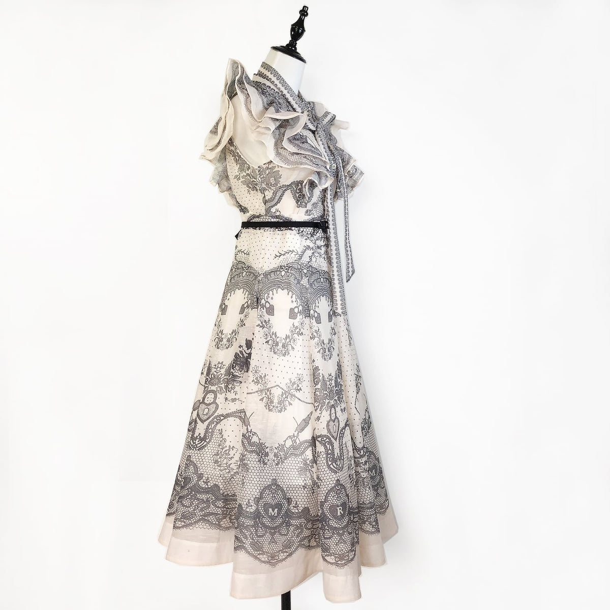 【set】フリルブラウス×ロングスカートセット     N3073