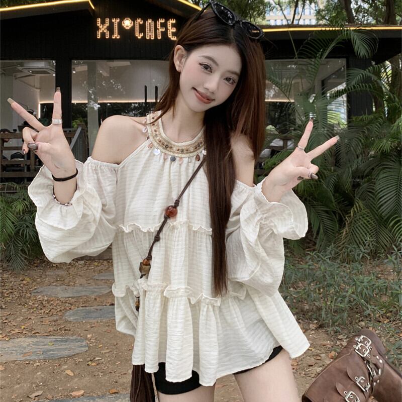 【tops】オフショルダートップス　M30074