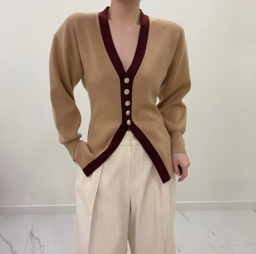 【tops】VネックニットセーターG23855