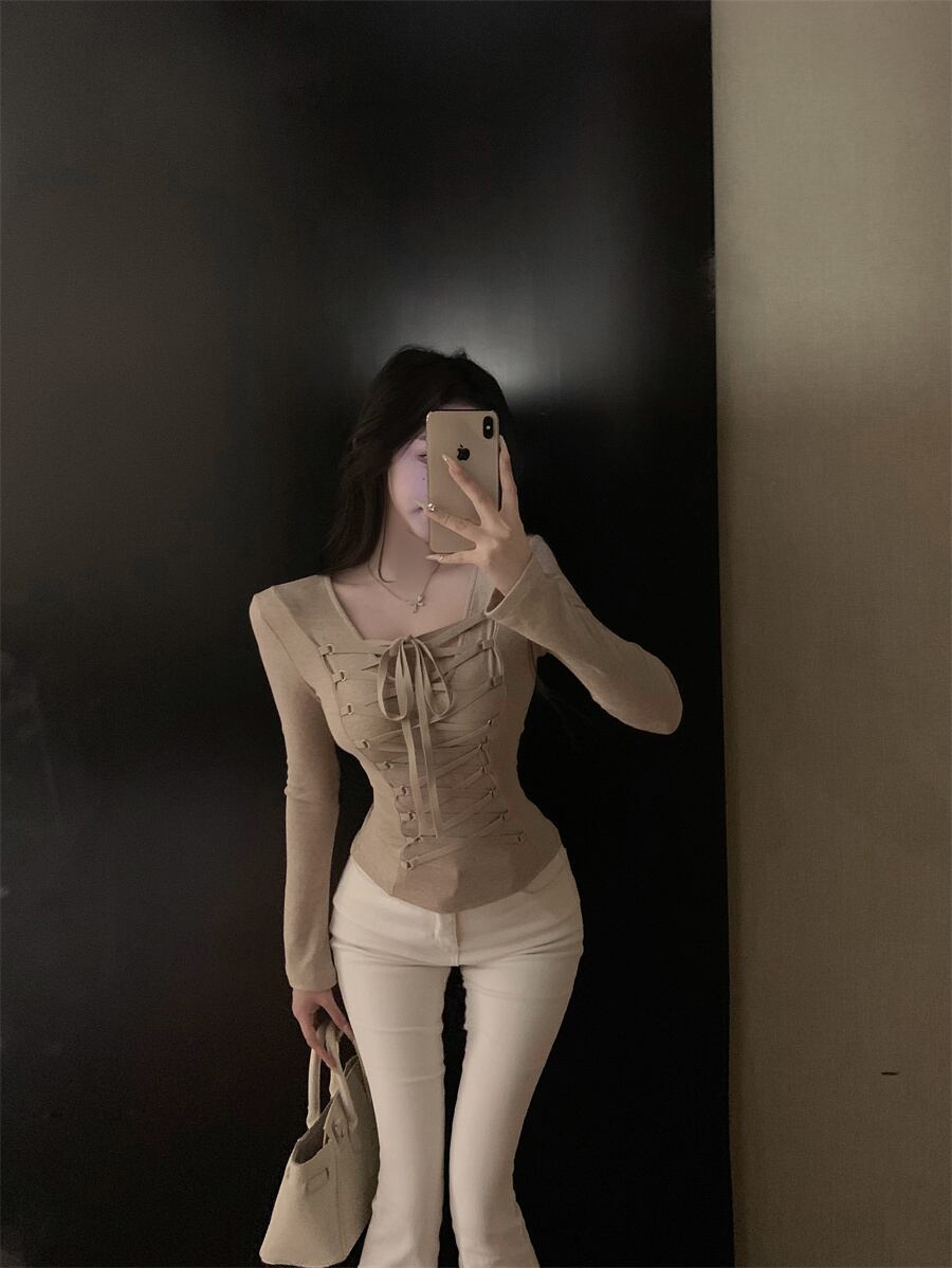 【tops】クロスストラップトップス　M29455