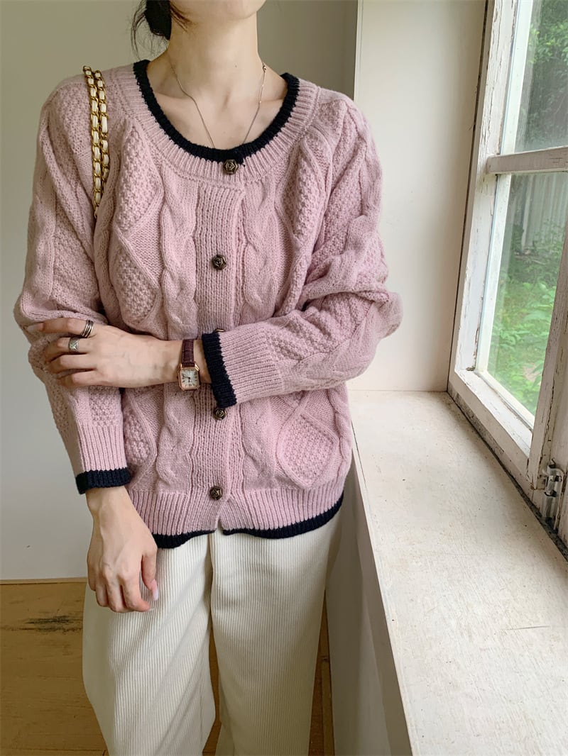 【outer】ニットカーデ　M26189