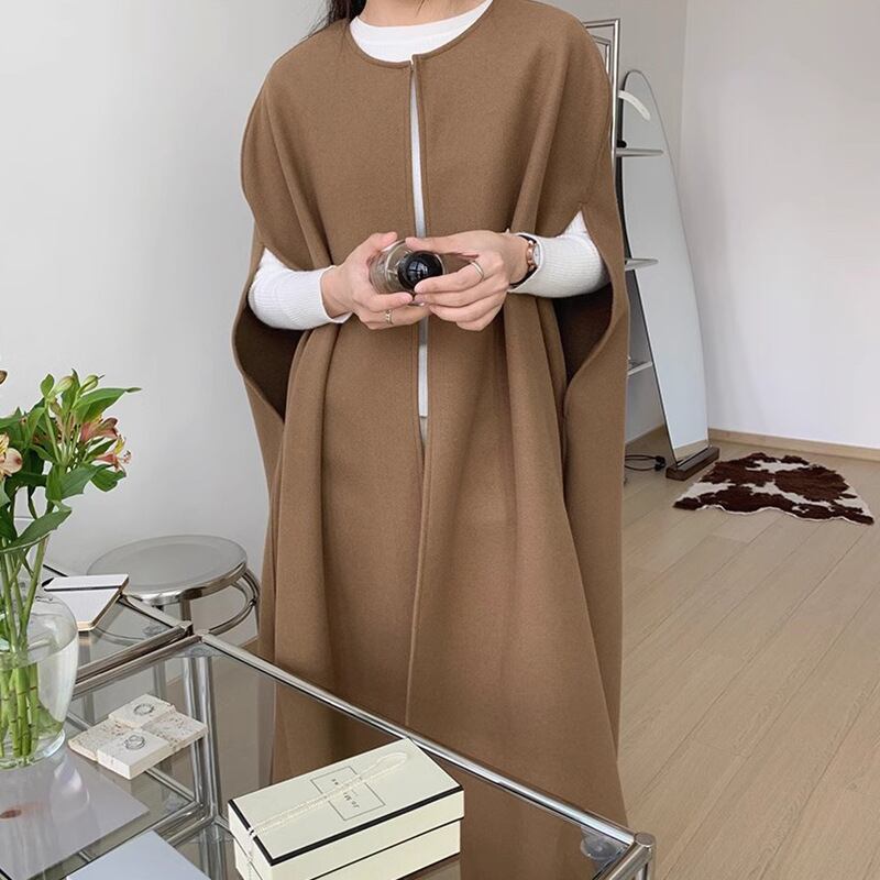 【outer】ロングケープコート　M19079