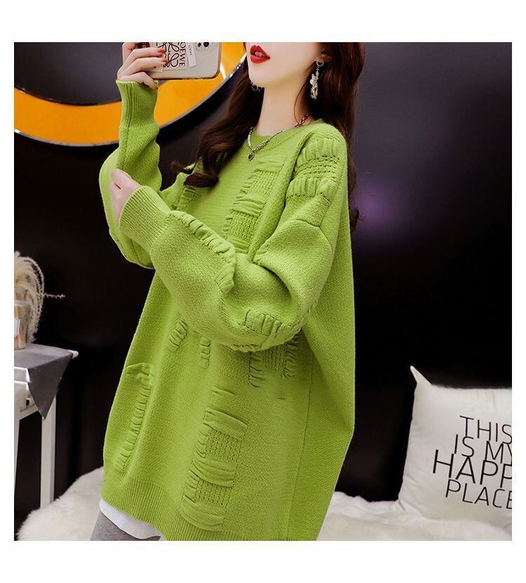 【tops】クルーネックニットセーター　M29145