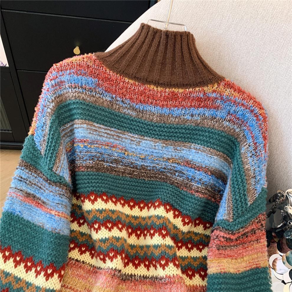 【tops】ハイネックニットセーター　M28230