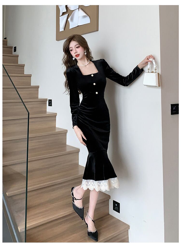【dress】マーメイドワンピース　M18538