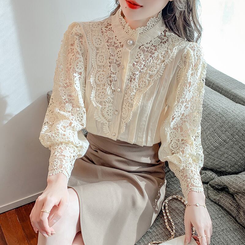 【tops】レースブラウス　M29073