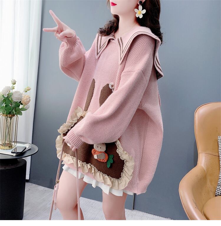 【tops】カートゥーンニットセーター　M28307