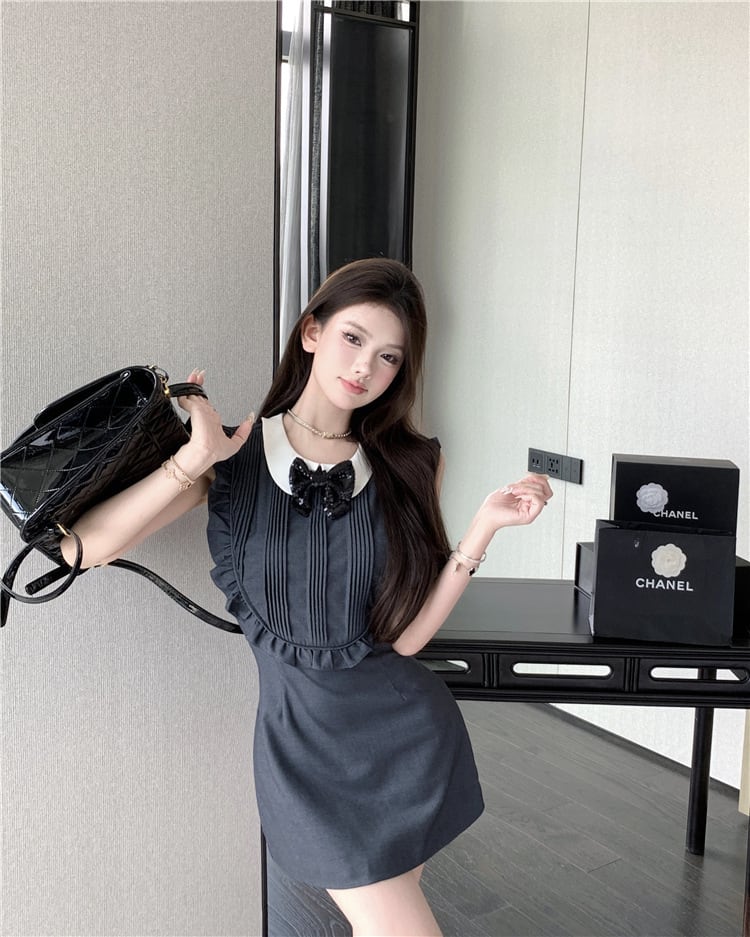 【dress】リボン付きワンピース　M24190