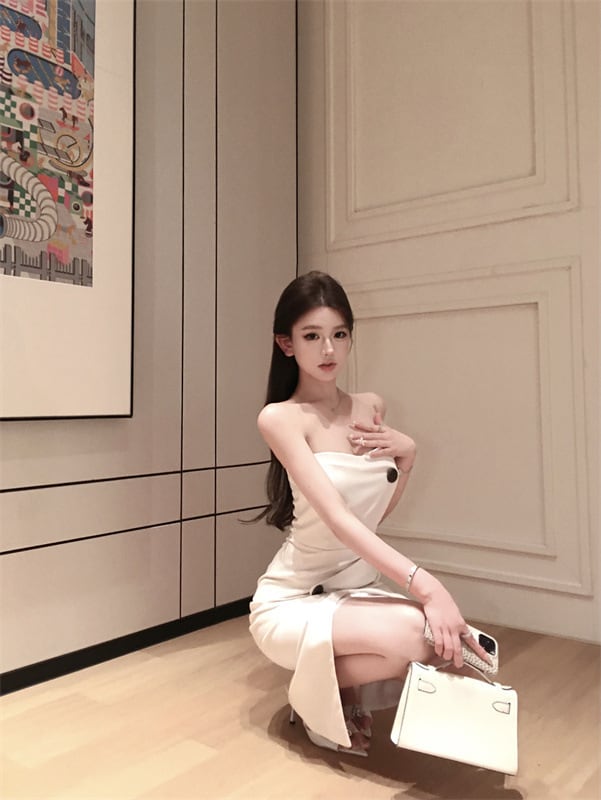 【dress】ベアトップワンピース　M25204