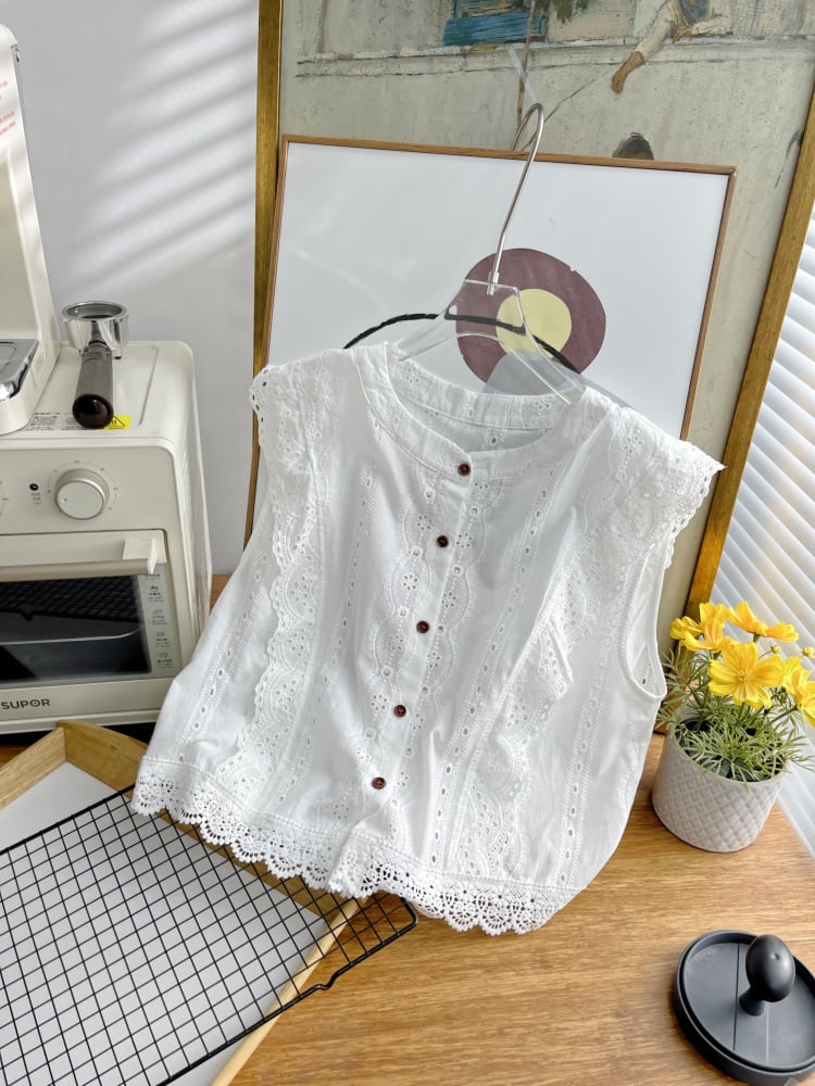 【tops】レースベスト　M24867