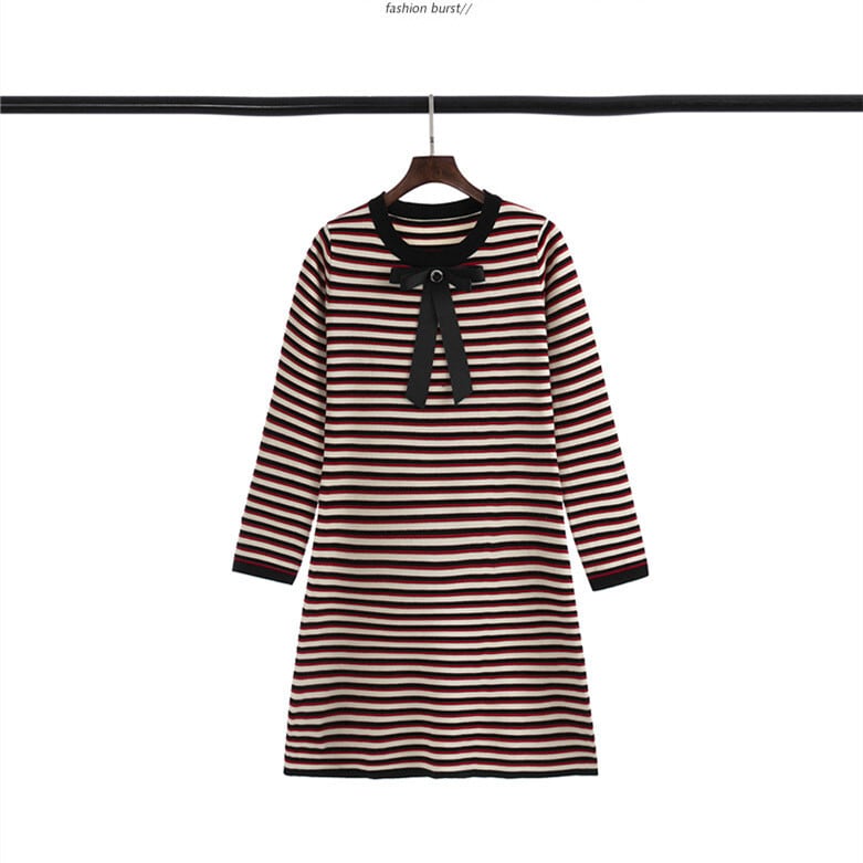 【dress】ボーダー柄ワンピース　M25482