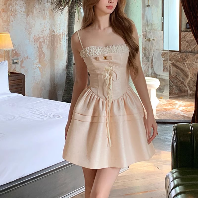 【dress】キャミレースワンピース　M24187