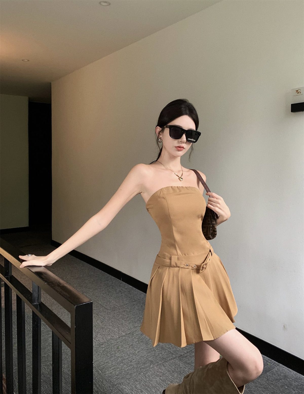 【dress】プリーツワンピース　M24317
