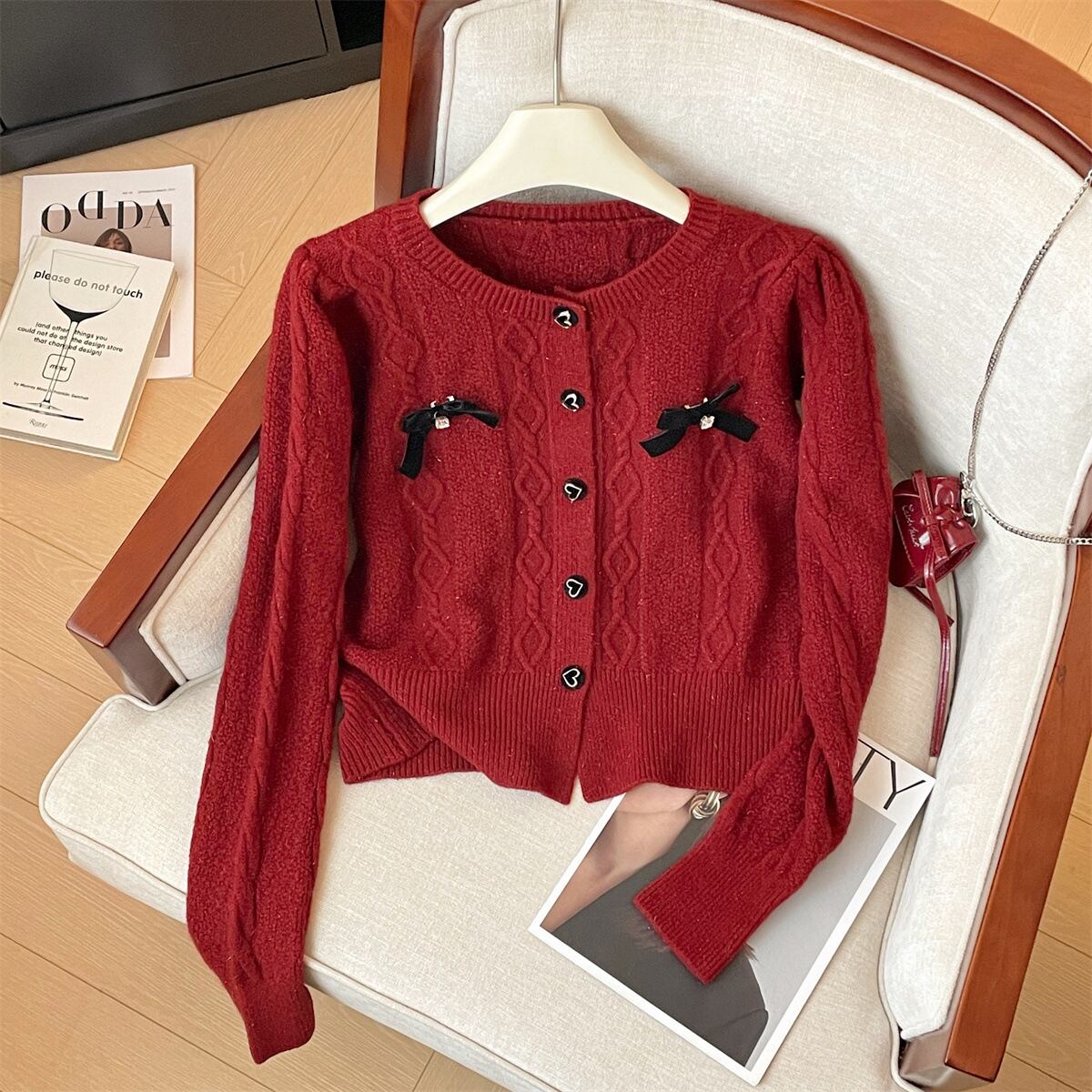 【outer】ニットカーデ　M29184