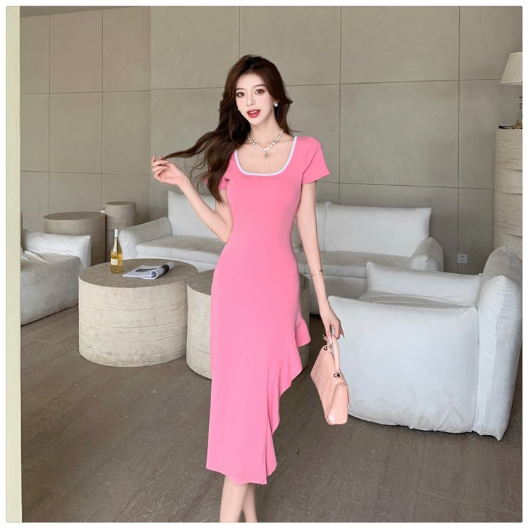 【dress】スリットワンピース　M25117