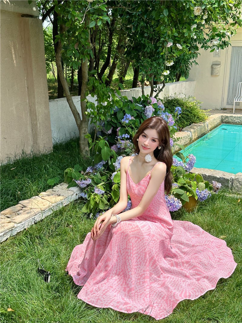 【dress】プリントキャミワンピース　M25043