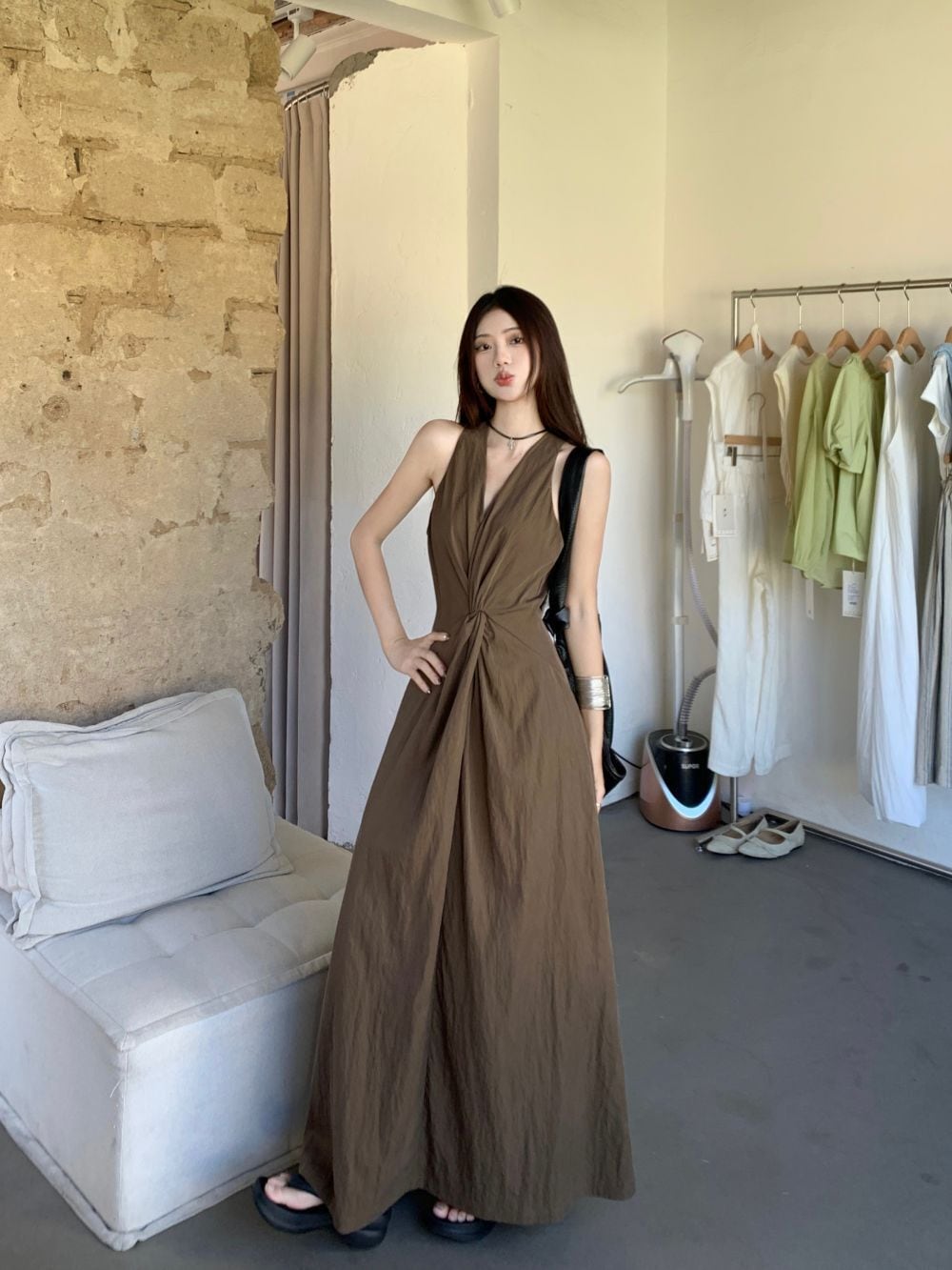 【dress】ロング丈ワンピース　M24826