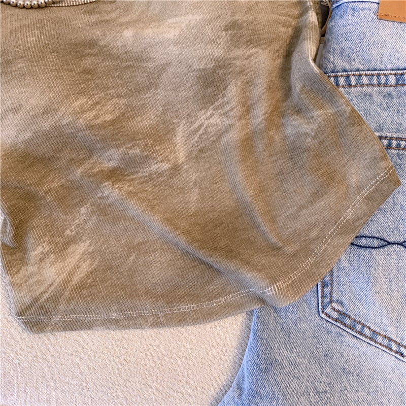 【tops】3色UネックタンクトップF7482