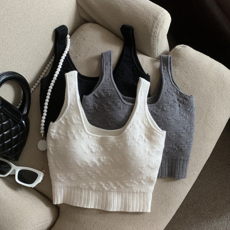 【tops】ニットキャミソール　M25469