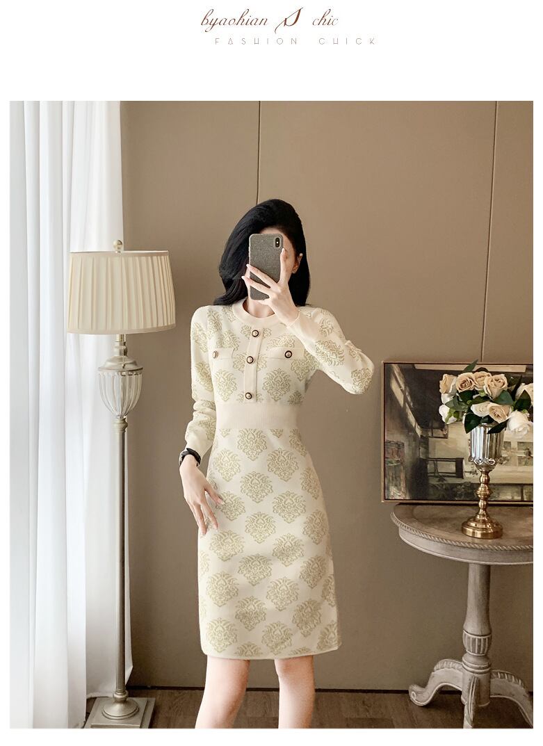 【dress】ニットワンピース　M27644