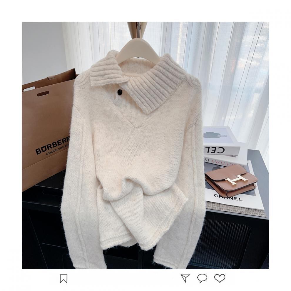 【tops】ハイネックニットセーター　M28243