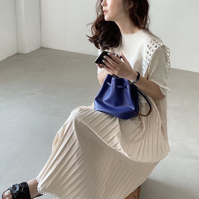 【dress】プリーツワンピース　M24736